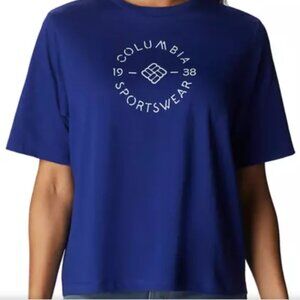 North Cascades Relaxed T‑Shirt  Royal Blue Graphic Tee